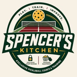 Spencer's Kitchen Pickleball Court logo