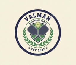 Valman Pickleball Court logo