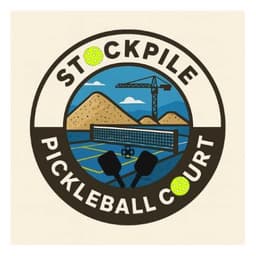 Stockpile Pickleball Court logo
