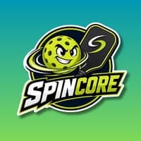 The SpinCore Pickleball Court logo