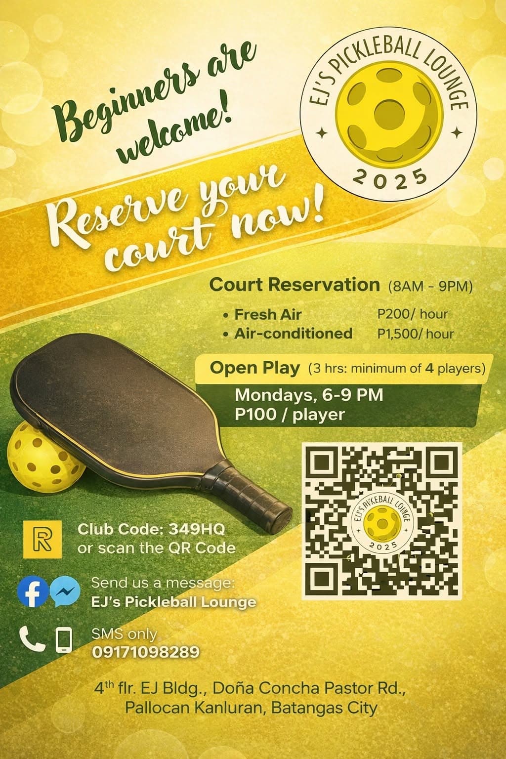 EJ's pickleball lounge