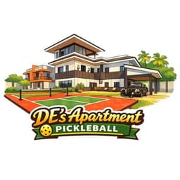 DE's Apartment Pickleball logo