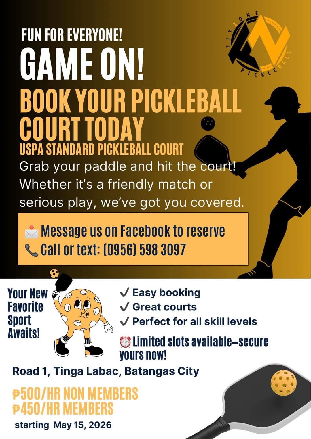 FITZONE PICKLEBALL COURT