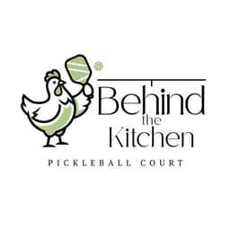 Behind the Kitchen Pickleball Court logo