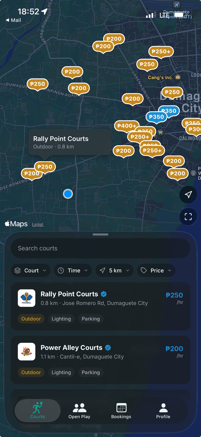 Dinky app court discovery